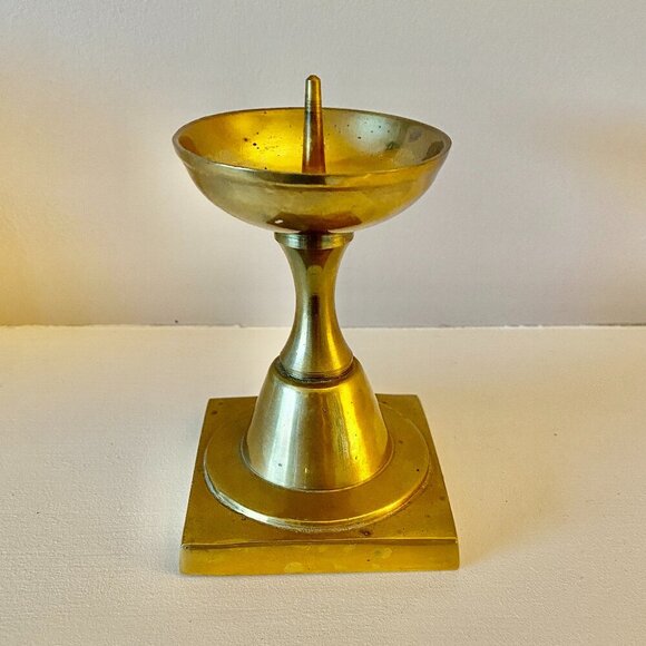 Vintage Brass Candlestick - Picture 2 of 4